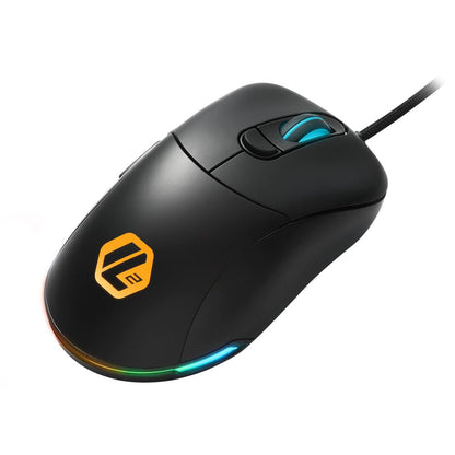 Mouse Gaming RGB Sharkoon Light2 100 vista trasera con cable alámbrico