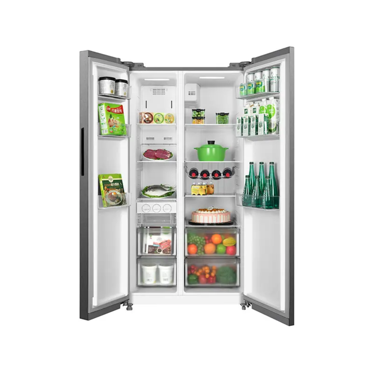 Refrigerador Side by Side Midea MDRS710FGM46 | 20 pc | Inverter | Acero inoxidable