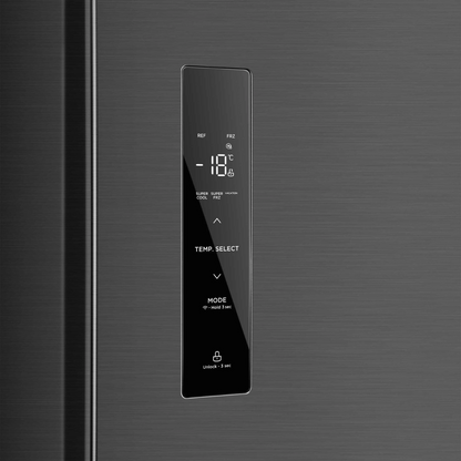 Refrigerador Side by Side Midea MDRS710FGM28W | 20PC | 555L | Inverter Quattro | Jazz Black | WiFi