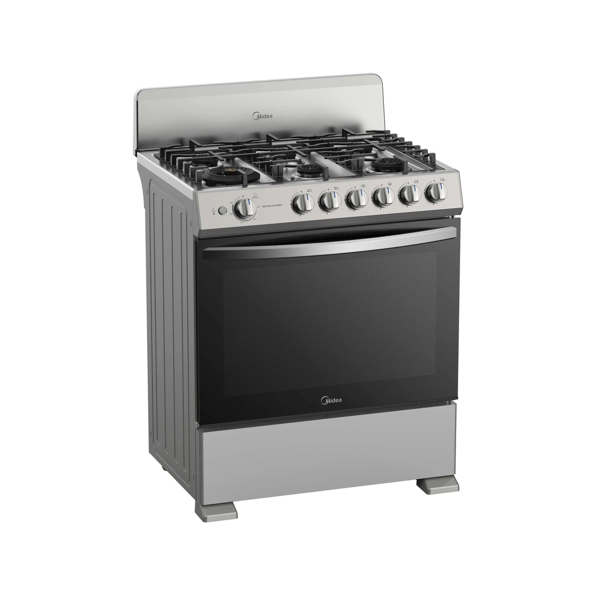 Midea Cocina de Gas 30" 6 Quemadores Plateada, MGS30FS1BIABGF-CA