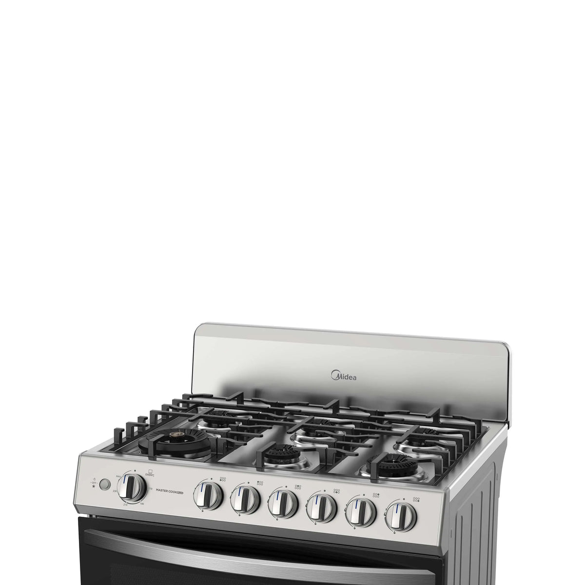 Midea Cocina de Gas 30" 6 Quemadores Plateada, MGS30FS1BIABGF-CA