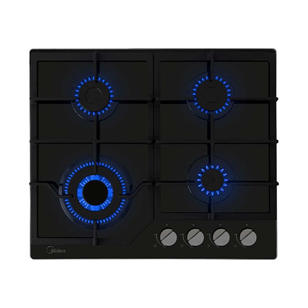 Estufa Empotrable a Gas Midea MTGB24R3402GG | 24" | 4 Quemadores