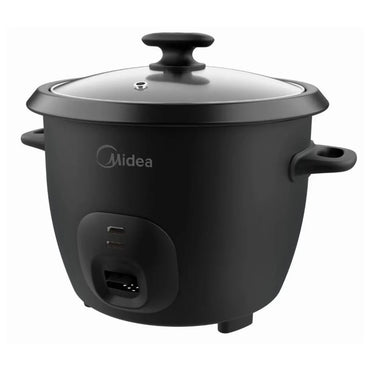 Midea MRCM250BAK Olla Arrocera Eléctrica de 2.5 L y 10 Tazas con Canasta para Vapor