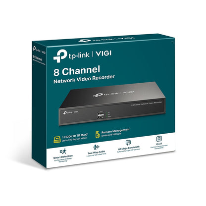Grabadora NVR VIGI de 8 canales TP-Link, VIGI NVR1008H