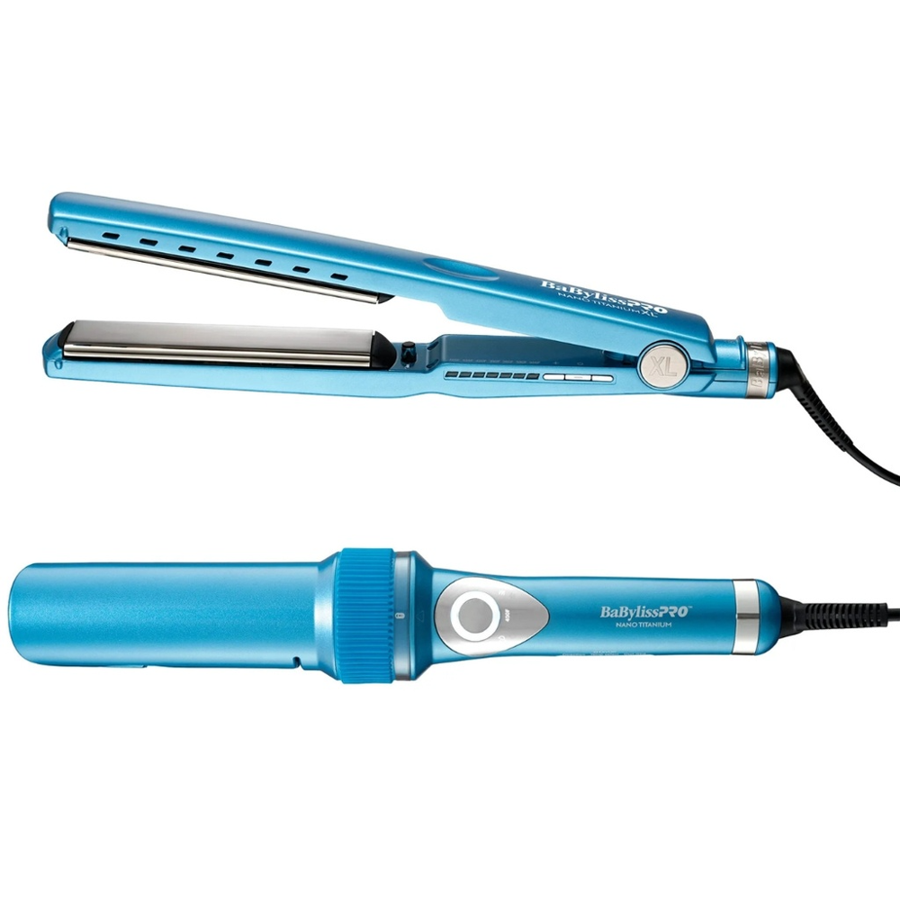 BaBylissPRO Pack Plancha Nano XL + MiraCurl Pro, BNT9091TXL