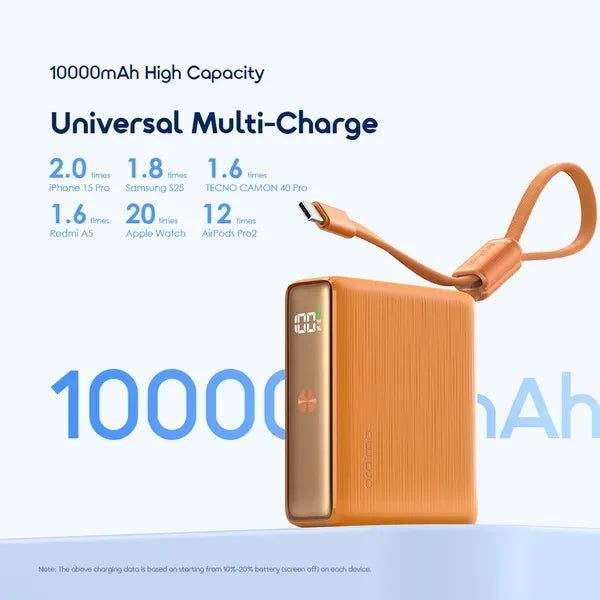 Oraimo Power bank PowerNova L11 10000 mAh negro, OPB-7103C