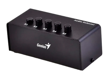 Genius caja de conmutación estéreo 5 vías