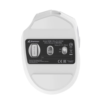 Receptor USB nano del mouse inalámbrico Sharkoon OfficePal M25W