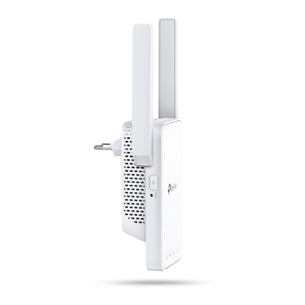 TP-Link RE315 vista posterior con puerto Ethernet y botón WPS