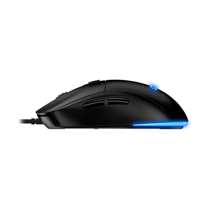 Mouse Gaming Genius Scorpion M500 vista trasera con conexión USB cable