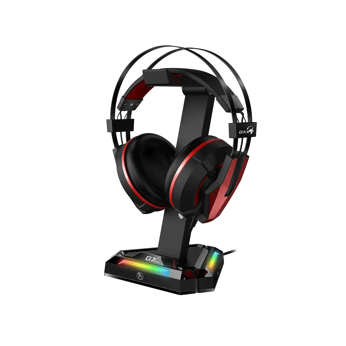 Genius soporte para audífonos RGB hub USB, GX-UH100