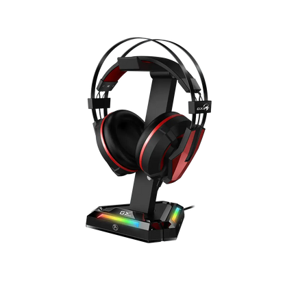 Genius soporte para audífonos RGB hub USB, GX-UH100