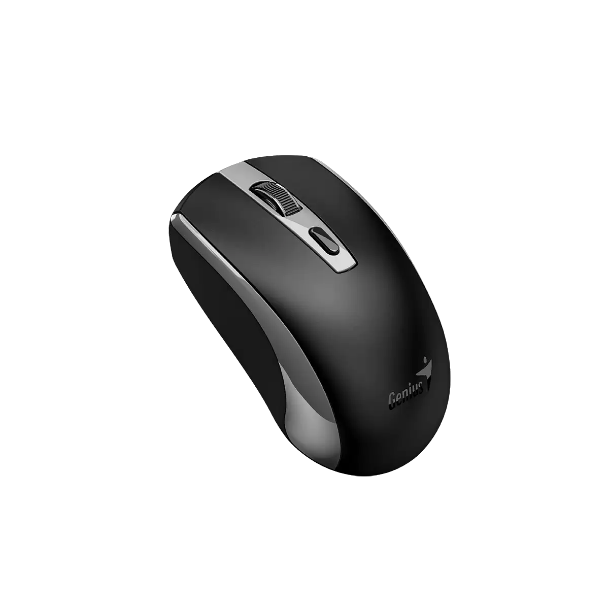 Mouse Genius ECO-8150 vista lateral mostrando diseño ergonómico