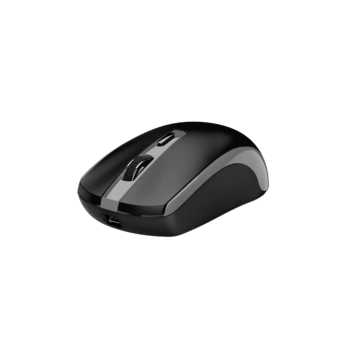 Mouse inalámbrico Genius ECO-8150 vista trasera con receptor USB