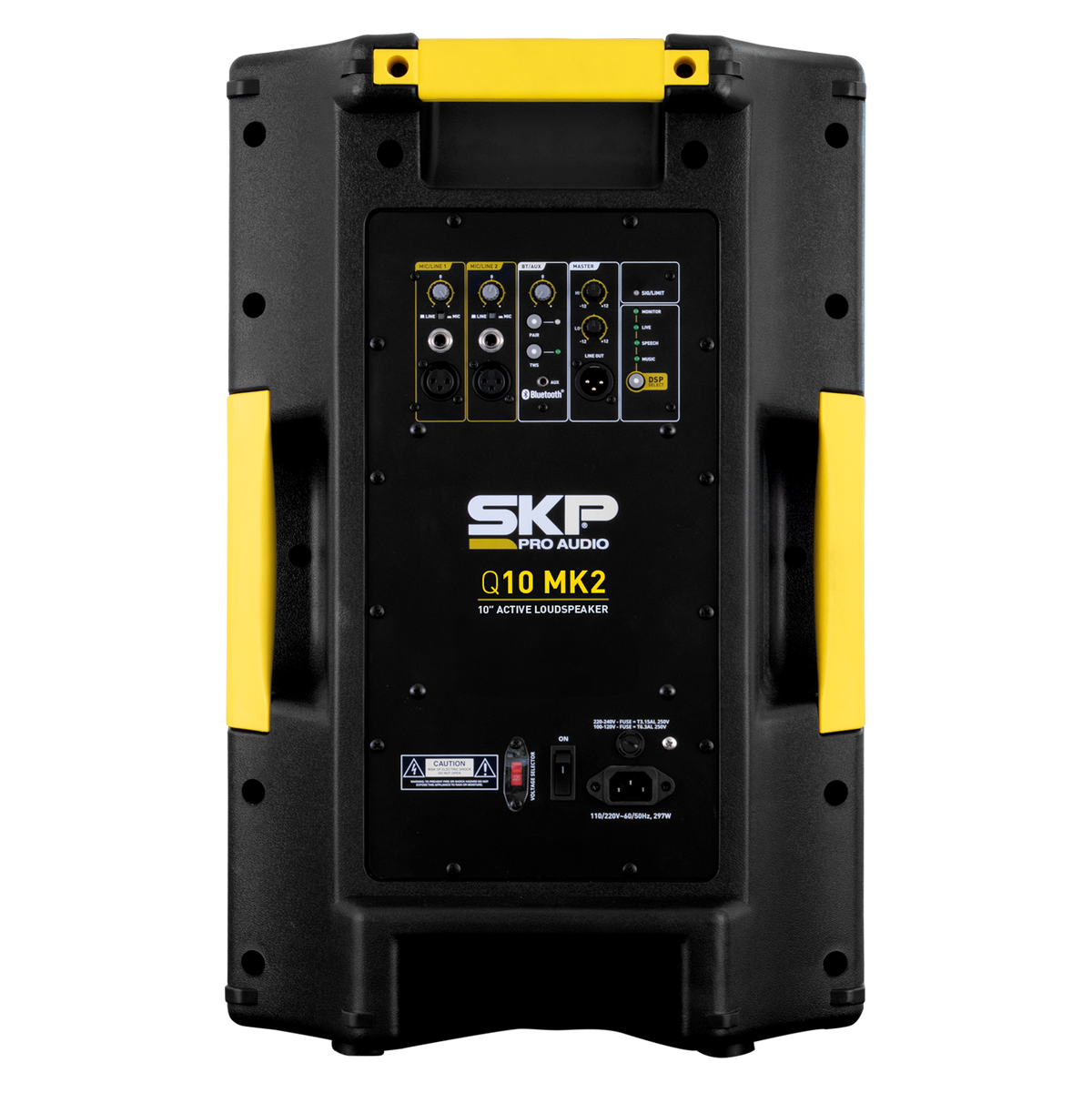 SKP Q10 MK2 parlante profesional activo - detalle de manijas