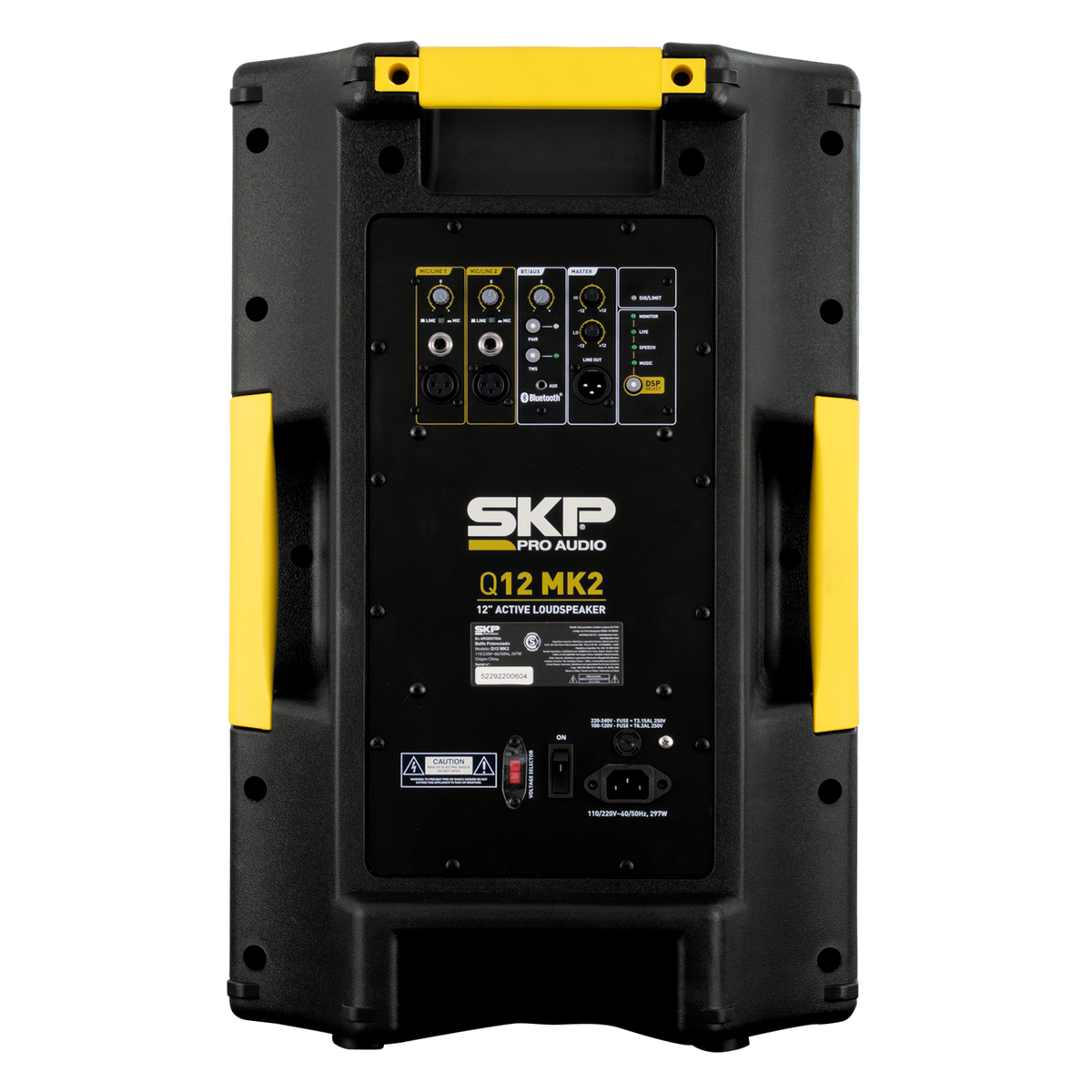 SKP Q12 MK2 parlante profesional activo - detalle de manijas