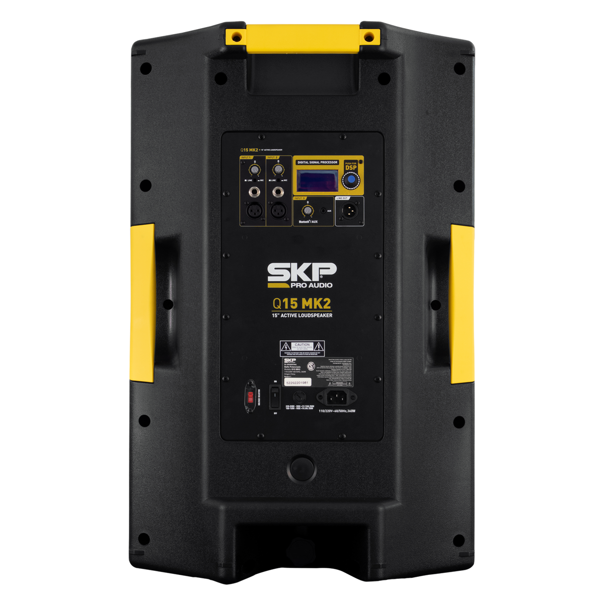SKP Q15 MK2 parlante profesional activo - vista en trípode
