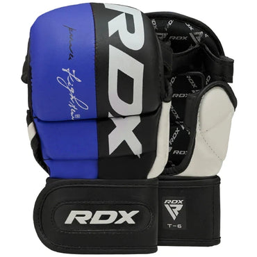 RDX Guantes de Sparring MMA Azul, T6