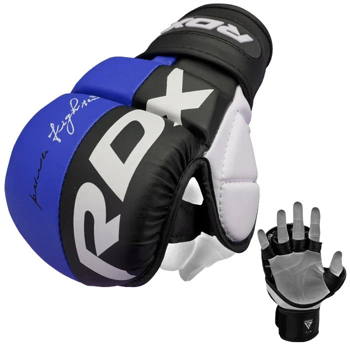 RDX Guantes de Sparring MMA Azul, T6