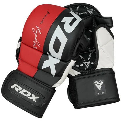 RDX Guantes de Sparring MMA Rojo, T6