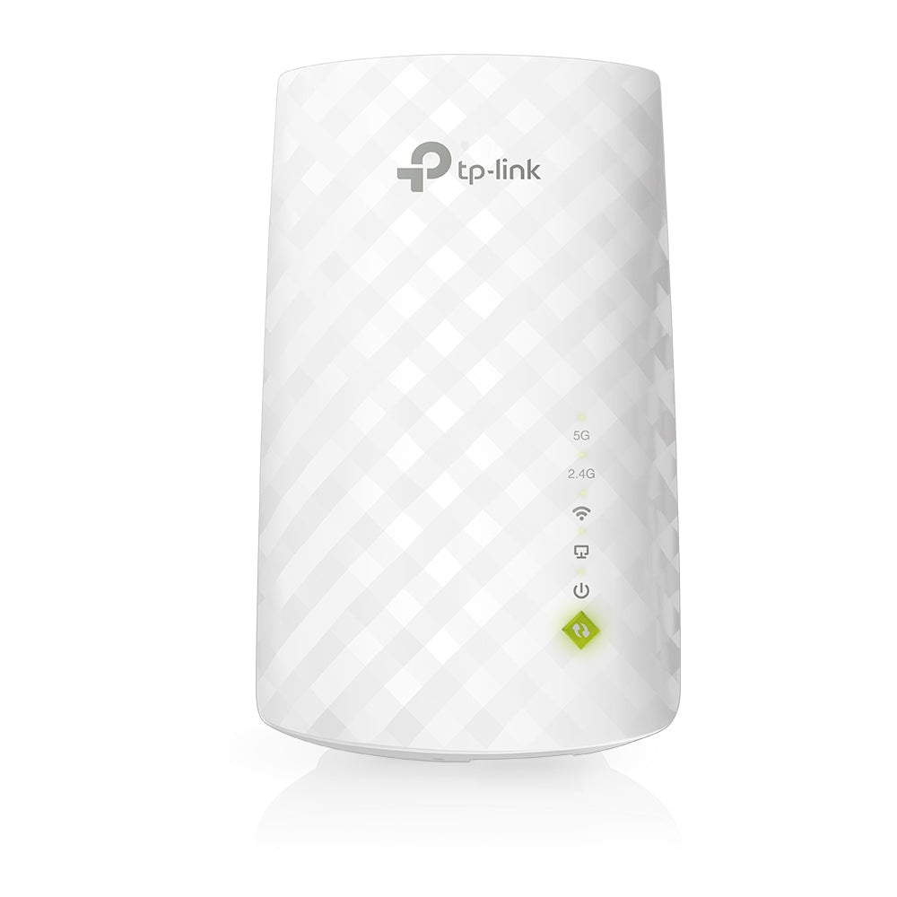 Extensor WiFi TP-Link RE220 AC750 vista frontal con indicadores LED