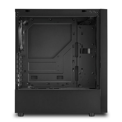 Case Sharkoon RGB Slider | ATX | Media Torre | Panel Vidrio Templado | RGB Frontal | Negro