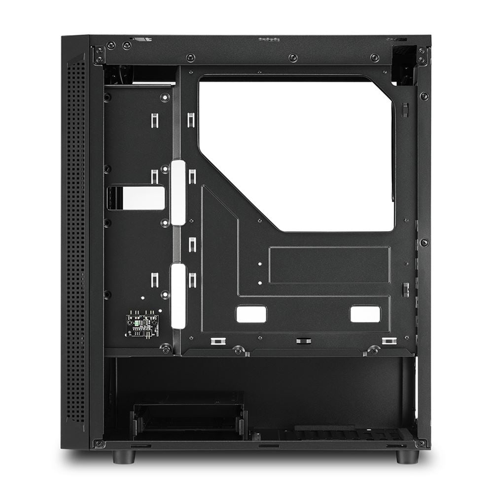 Case Sharkoon RGB Slider | ATX | Media Torre | Panel Vidrio Templado | RGB Frontal | Negro