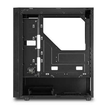 Case Sharkoon RGB Slider | ATX | Media Torre | Panel Vidrio Templado | RGB Frontal | Negro