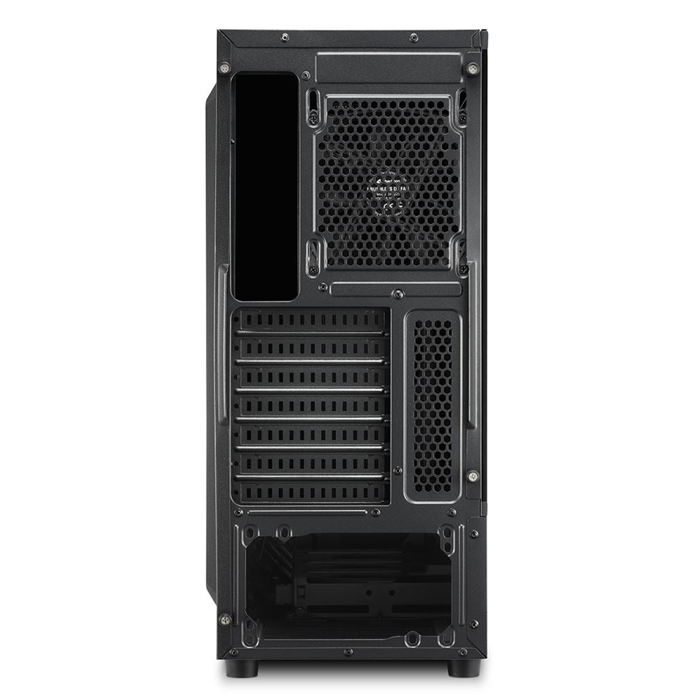 Case Sharkoon RGB Slider | ATX | Media Torre | Panel Vidrio Templado | RGB Frontal | Negro
