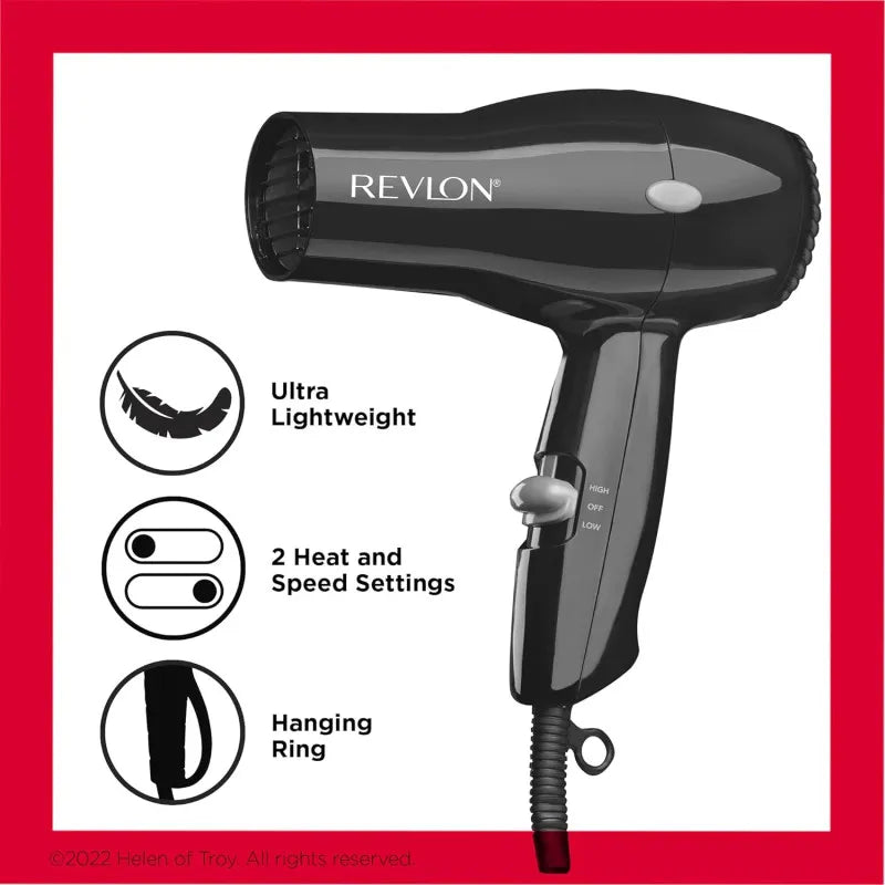 Secadora Compact Styler Revlon RVDR5034N3 | Para secar y estilizar tu cabello con potencia en tamaño portátil