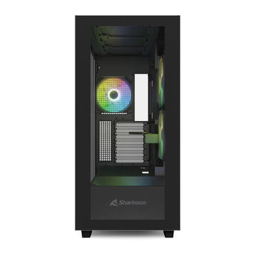 Case Sharkoon Rebel C60 RGB | ATX | Media Torre | Vidrio Templado | 4 Ventiladores RGB | Negro