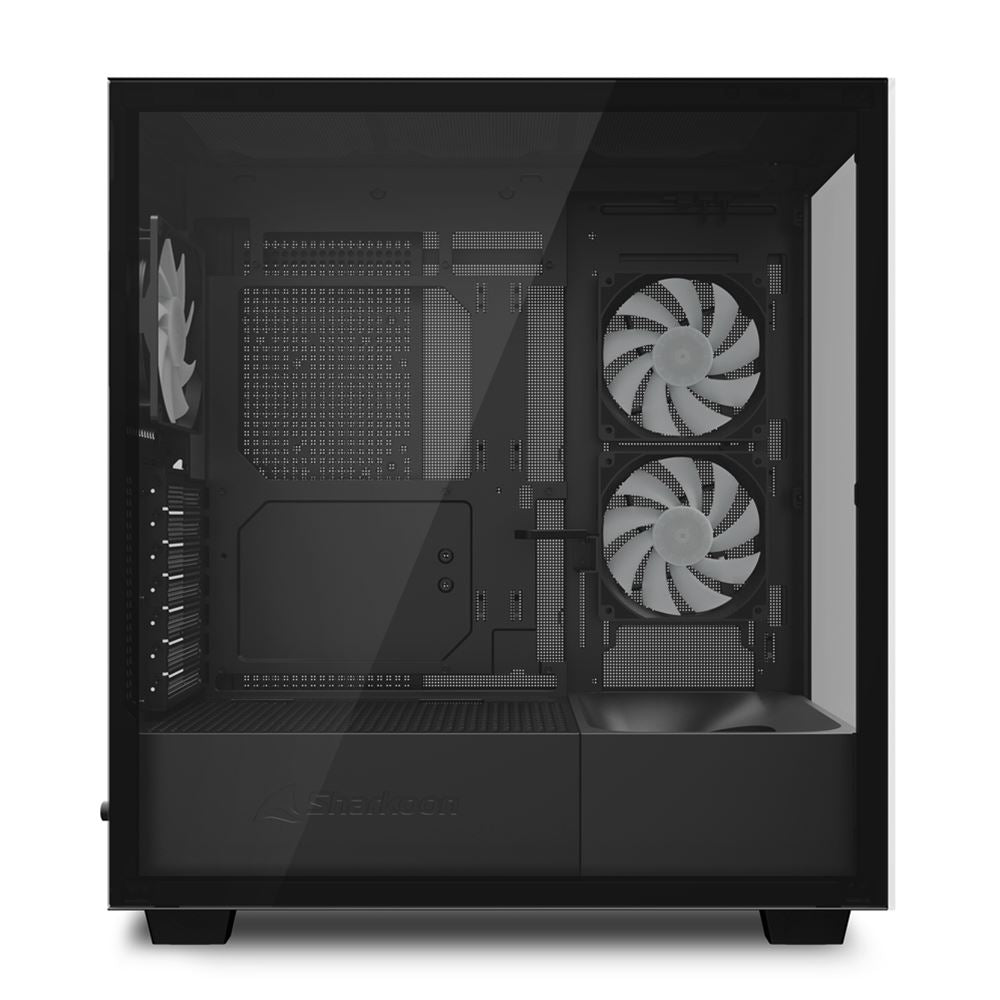 Case Sharkoon Rebel C60 RGB | ATX | Media Torre | Vidrio Templado | 4 Ventiladores RGB | Negro