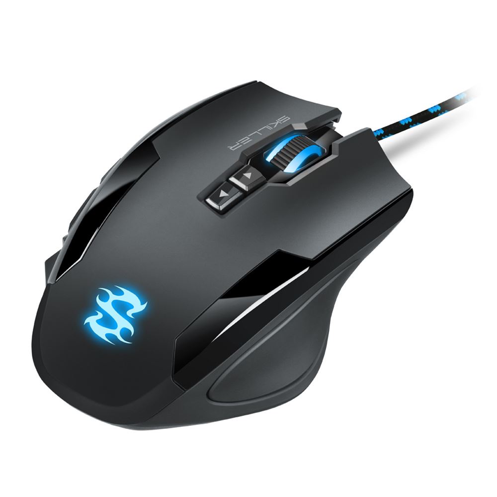 Mouse Gaming RGB Sharkoon Skiller SGM1 | Alámbrico | Sensor Láser 16000 DPI | Personalizable | Negro