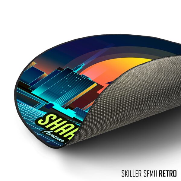 Alfombrilla Sharkoon SFM11 Retro | Para Silla Gamer | Diseño Vintage | Antideslizante | 120cm