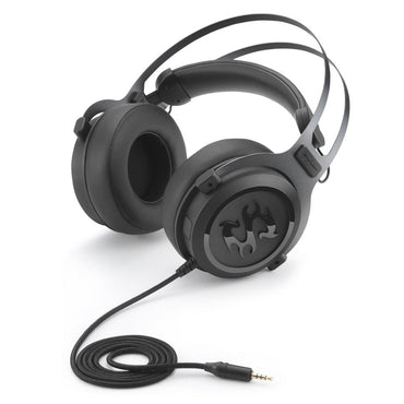 Vista lateral del headset Sharkoon SGH3 mostrando diseño ergonómico y almohadillas