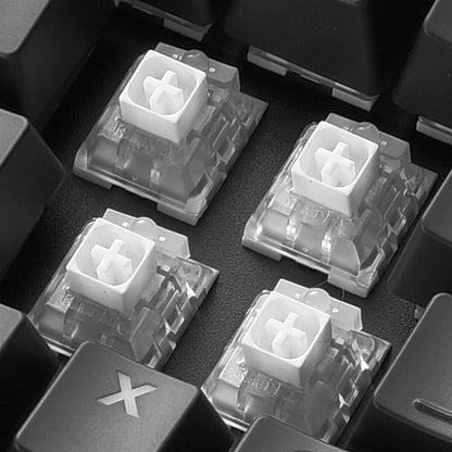 Teclado mecánico Sharkoon SGK60 con iluminación RGB activada en ambiente gaming