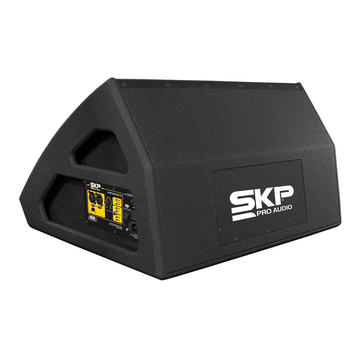 SKP SKM-15A MKII monitor de piso activo - vista posterior con panel de conexiones