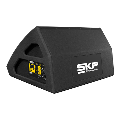 SKP SKM-15A MKII monitor de piso activo - vista posterior con panel de conexiones