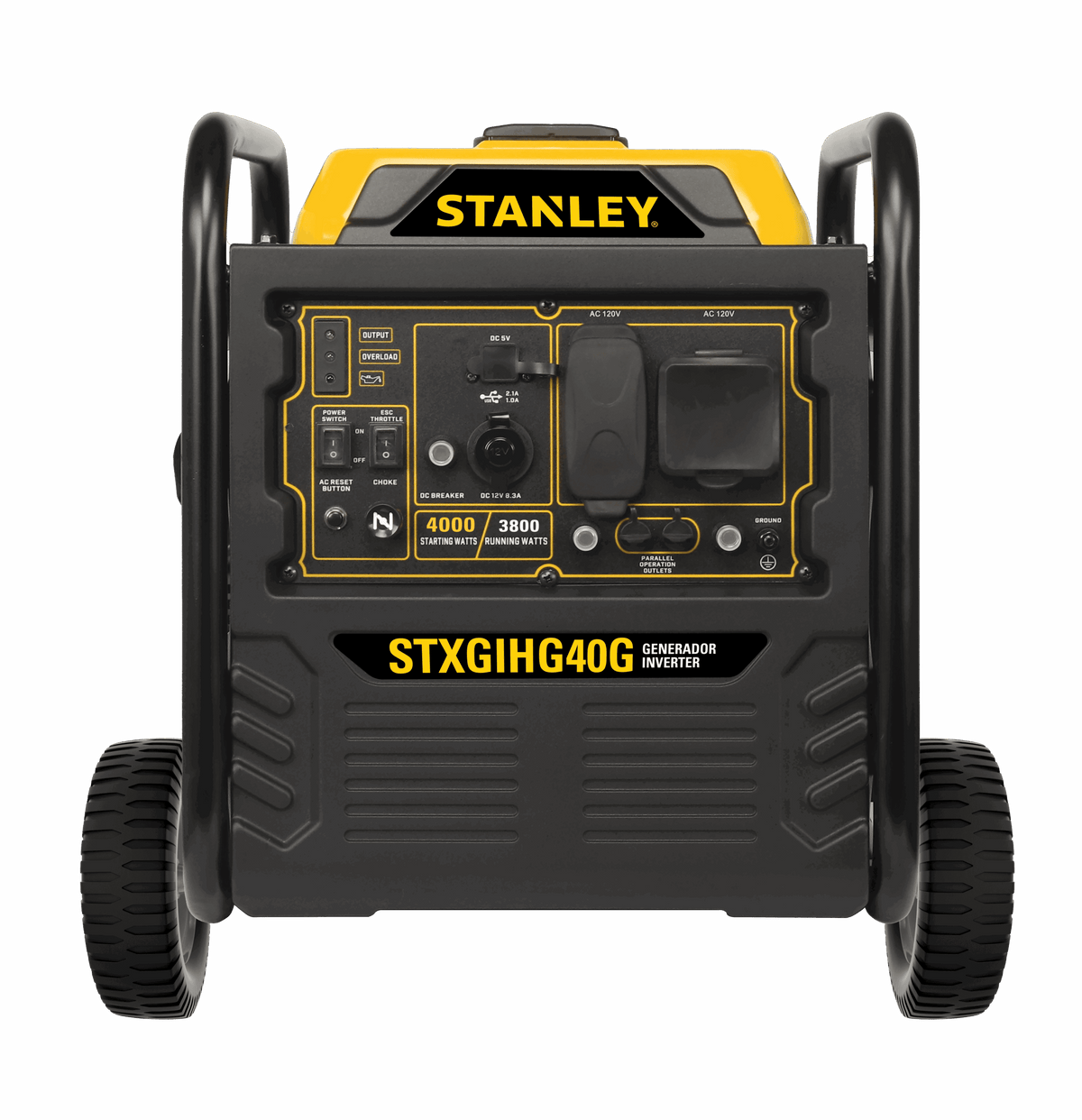 Stanley Generador inverter 4000W STXGIHG40G vista lateral