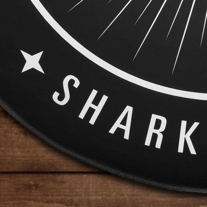 Alfombrilla Sharkoon para Silla | Protección de Suelo | Antideslizante | Redonda | 120cm | Negra
