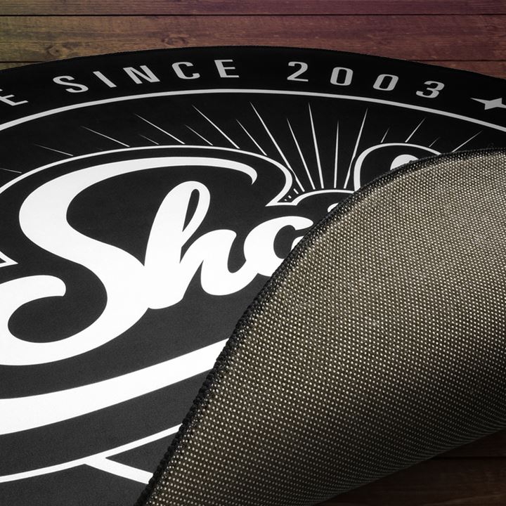 Alfombrilla Sharkoon para Silla | Protección de Suelo | Antideslizante | Redonda | 120cm | Negra