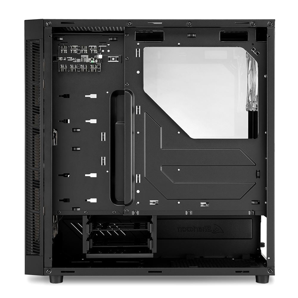 Case Sharkoon Gaming TG5 Pro RGB | Media Torre | Panel de Vidrio Templado | 3 Ventiladores RGB | Negro