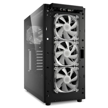 Case Sharkoon Gaming TG5 Pro RGB | Media Torre | Panel de Vidrio Templado | 3 Ventiladores RGB | Negro