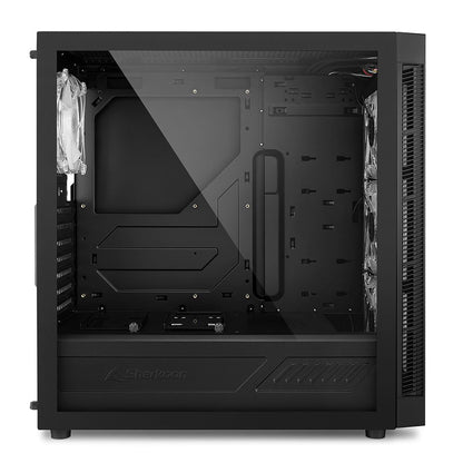 Case Sharkoon TG6M RGB | ATX | Mid Tower | 4 Ventiladores RGB | Vidrio Templado | Negro