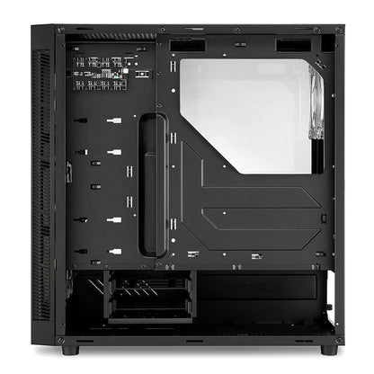 Case Sharkoon TG6M RGB | ATX | Mid Tower | 4 Ventiladores RGB | Vidrio Templado | Negro