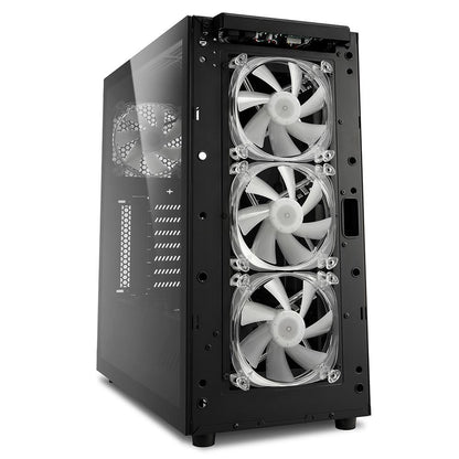 Case Sharkoon TG6M RGB | ATX | Mid Tower | 4 Ventiladores RGB | Vidrio Templado | Negro