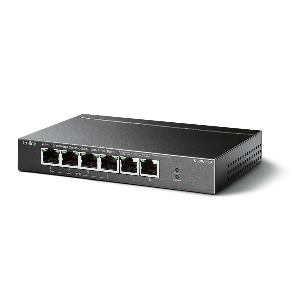 Switch de escritorio TP-Link TL-SF1006P vista lateral derecha