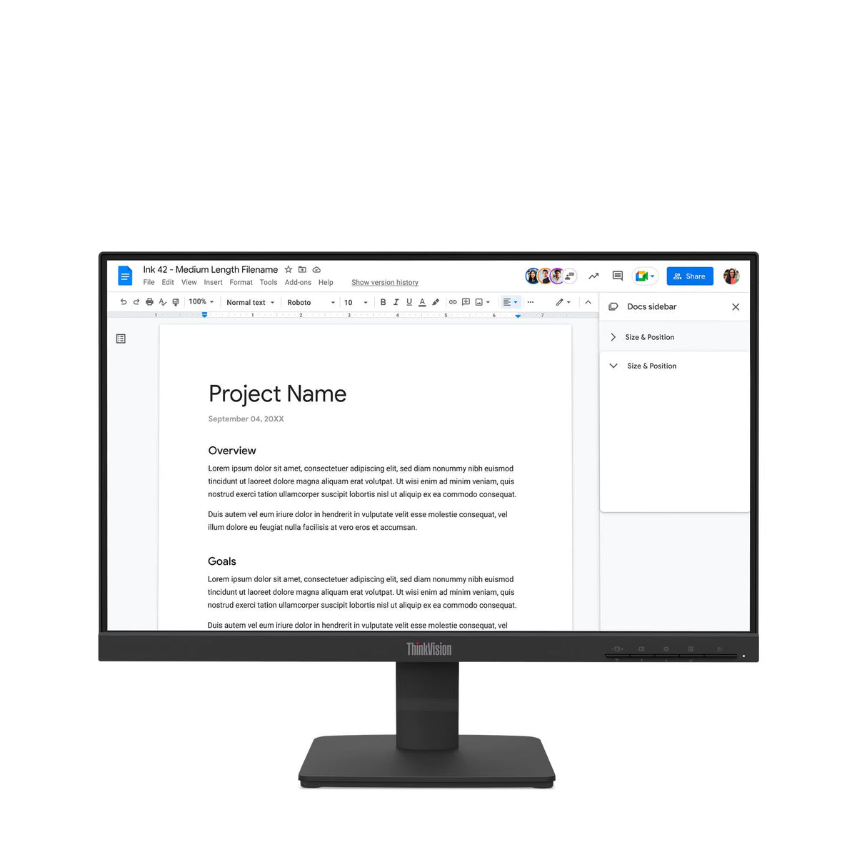 Lenovo monitor ThinkVision S22-4e 21.5 pulgadas FHD 100Hz negro 64CBKAR6LA