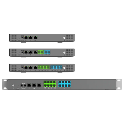 Grandstream UCM6302A IP PBX de Audio para 500 Usuarios con 2 FXS, 2 FXO y 3 Puertos Gigabit PoE+