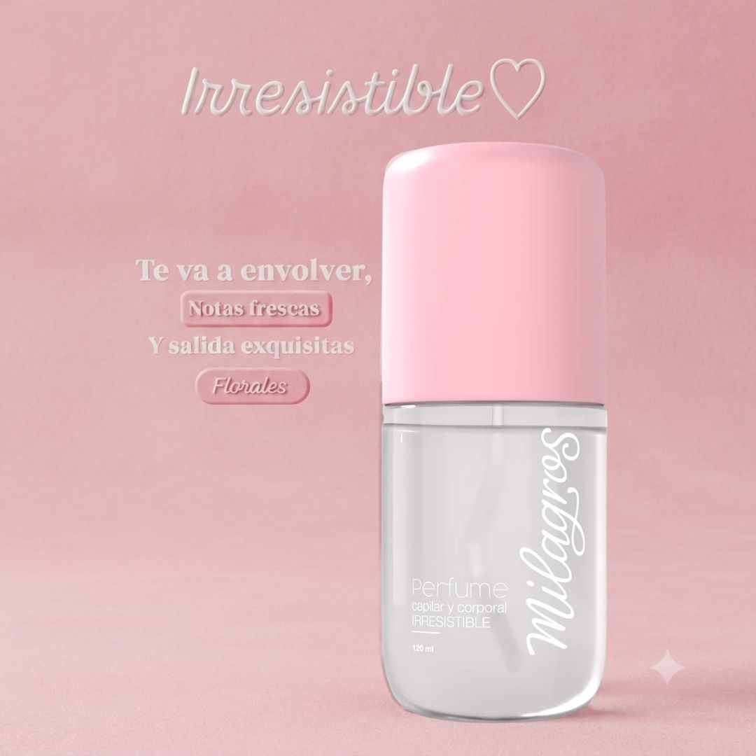 Milagros Perfume Irresistible - detalle del envase